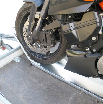 Zieger rail moto, noir, avec support de roue