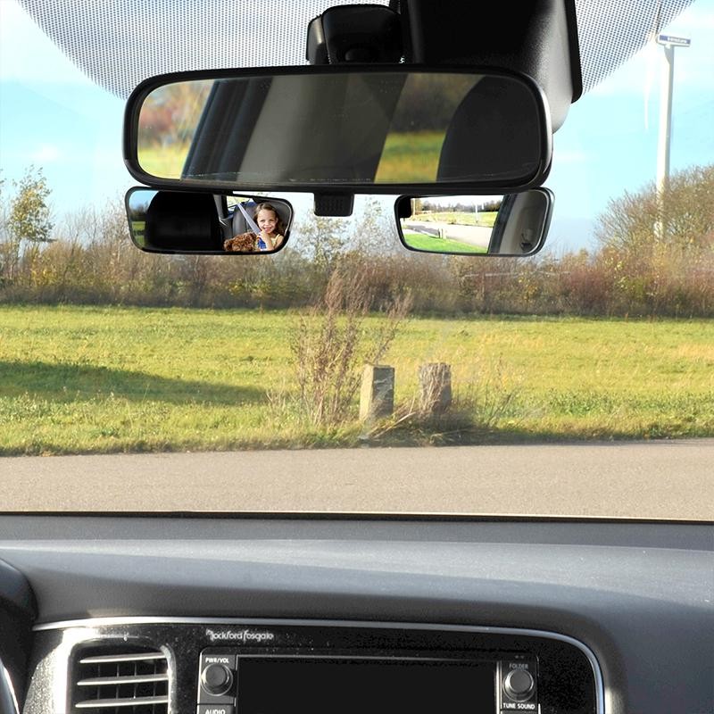 Auto Außenspiegel Toter Winkel - selbstklebend auf Außenspiegel, Maße: 48 x  29 mm, rechteck, schwarz, Spiegel, Auto