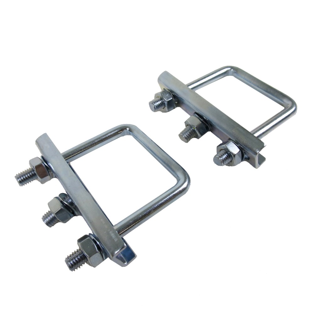 Stützradhalterung / Stützradschelle für vierkant Zugdeichseln 70mm