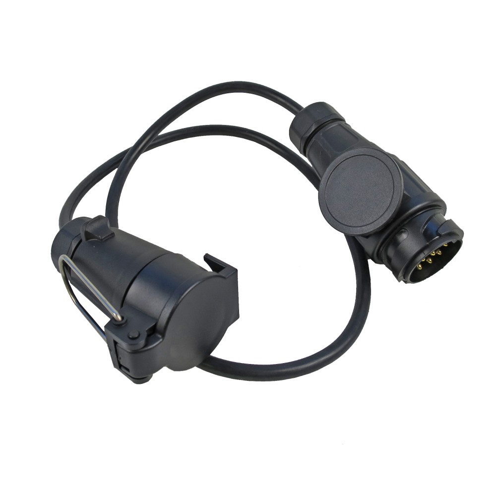 Adapter mit ca. 800 mm Kabel 13-pol.Stecker/7-pol.Steckdose für PKW Anhänger -990001554