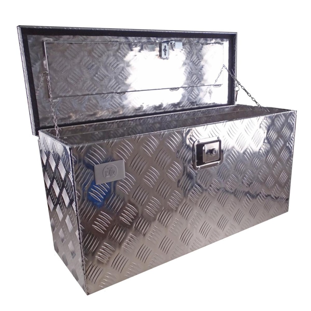 Deichselbox / Staubox aus Aluminium 840 x 310 x 400mm f. PKW