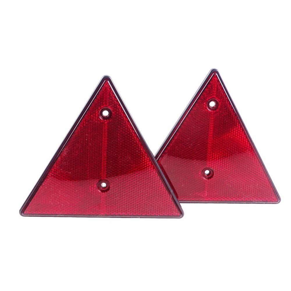 2er Set Dreieckrückstrahler rot, Reflektor, Dreieck Rückstrahler für  Anhänger-990014138