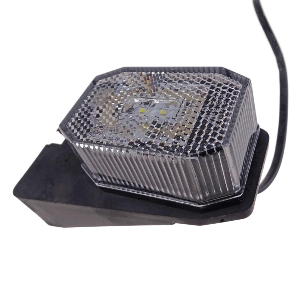 Aspöck LED Positionssleuchte Flexipoint 1 weiß mit Gummihalter u. 0,5m DC  Kabel-990013431