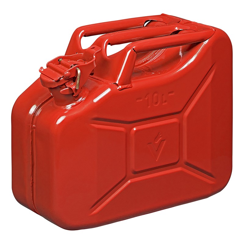 Koor Afstotend Samenstelling Benzine can 10L metaal rood UN/TÜV getest plaatstaal jerrycan leger jerrycan -990012002